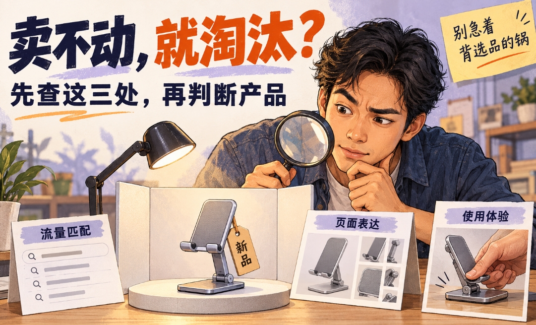 亚马逊新品卖不动，就是选品失败？先分清这3类运营问题