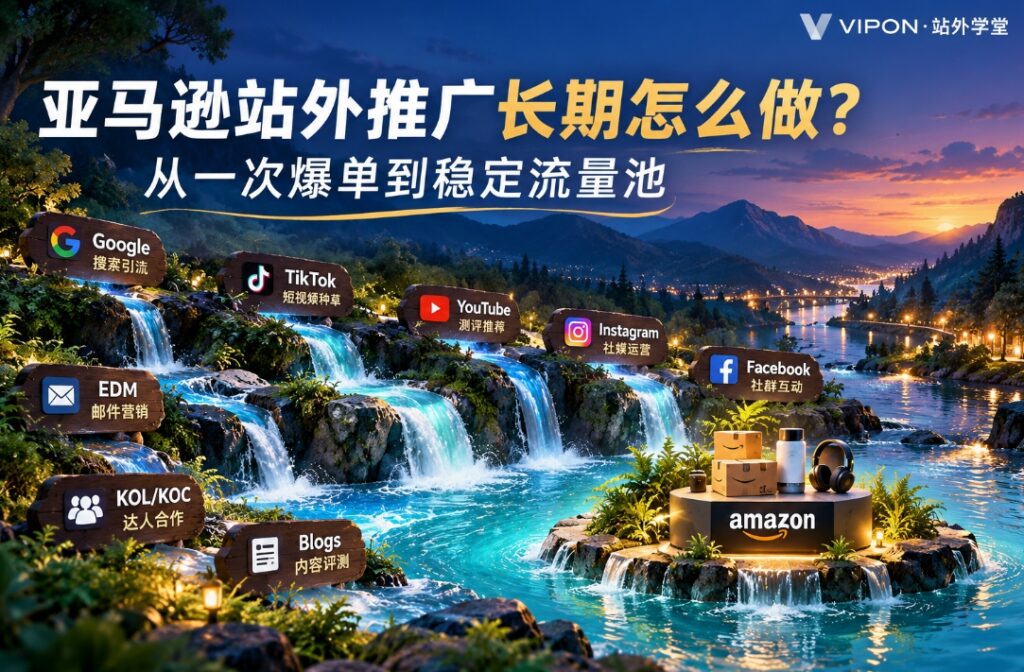 亚马逊站外推广长期怎么做？从一次爆单到稳定流量池的增长路径