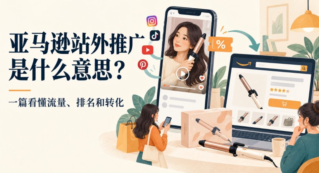 亚马逊站外推广是什么意思？新手卖家一篇看懂流量、排名和转化逻辑