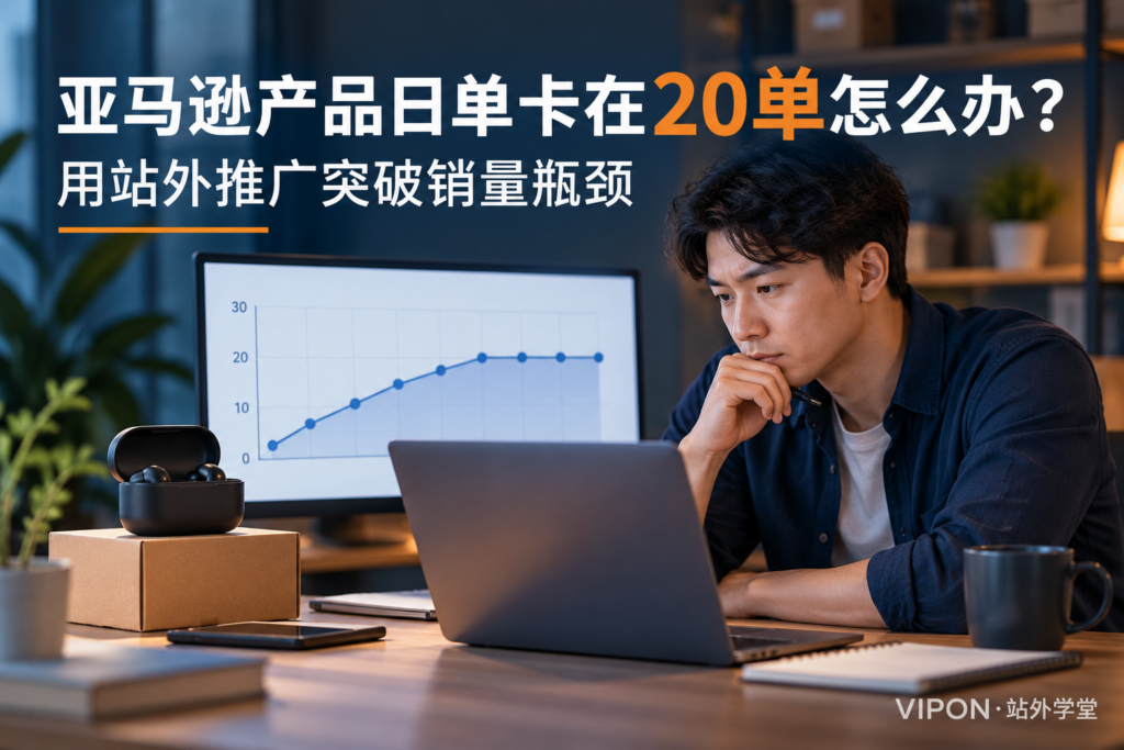 亚马逊产品日单卡在20单怎么办？用站外推广突破销量瓶颈
