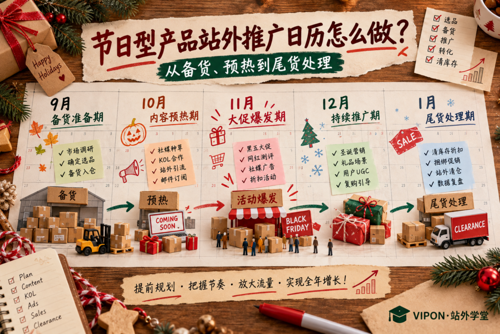 节日型产品站外推广日历怎么做？从备货、预热到尾货处理