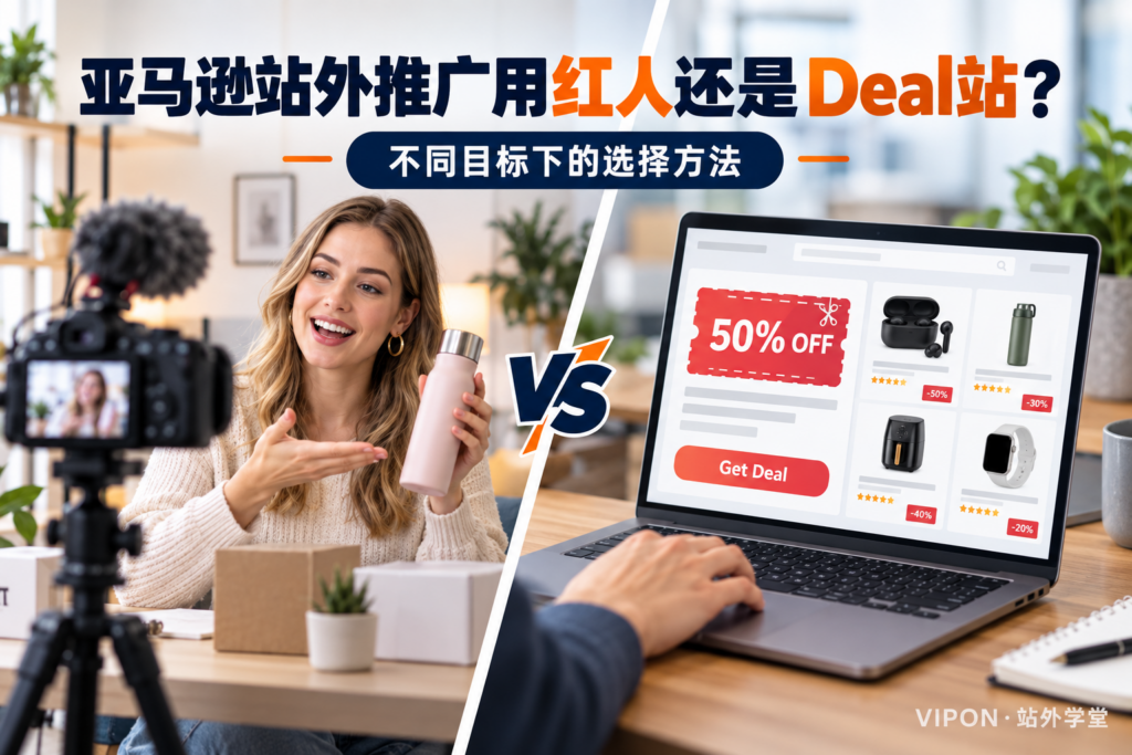 亚马逊站外推广用红人还是Deal站？不同目标下的选择方法