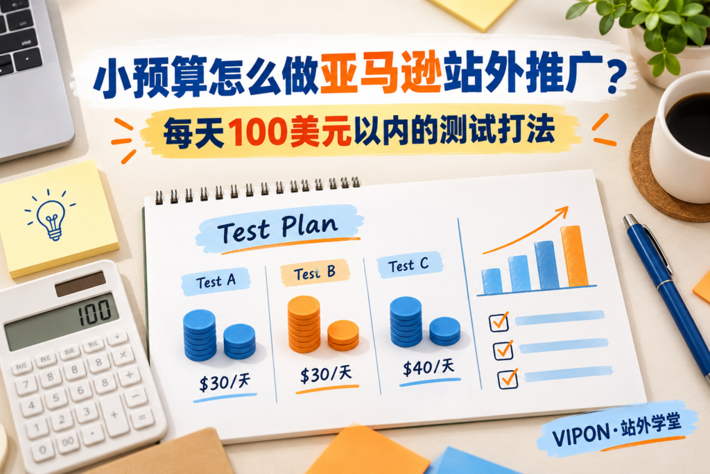 小预算怎么做亚马逊站外推广？每天100美元以内的测试打法