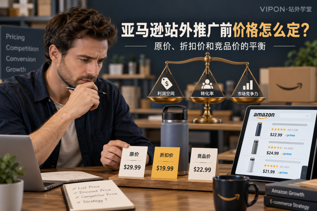 亚马逊站外推广前价格怎么定？原价、折扣价和竞品价的平衡