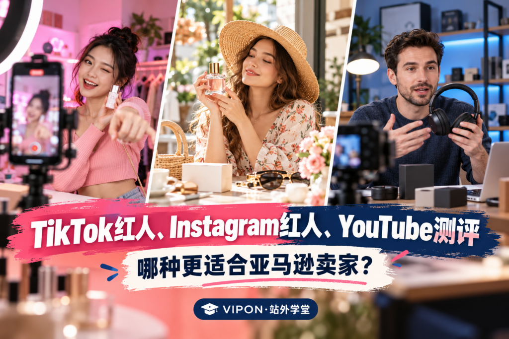 TikTok红人、Instagram红人、YouTube测评，哪种更适合亚马逊卖家？