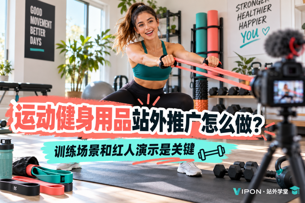 运动健身用品站外推广怎么做？训练场景和红人演示是关键