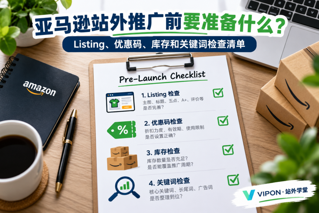 亚马逊站外推广前要准备什么？Listing、优惠码、库存和关键词检查清单