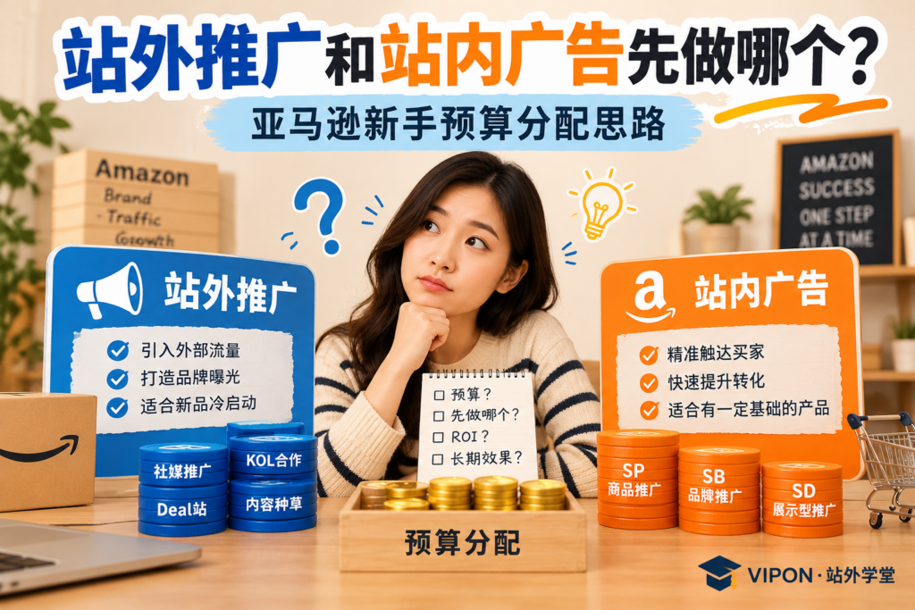 站外推广和站内广告先做哪个？亚马逊新手预算分配思路