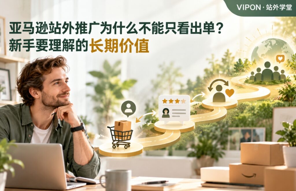 亚马逊站外推广为什么不能只看出单？新手要理解的长期价值