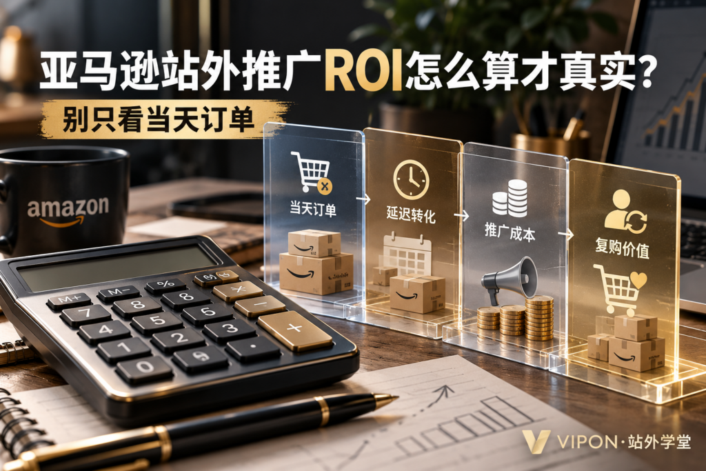 亚马逊站外推广ROI怎么算才真实？别只看当天订单