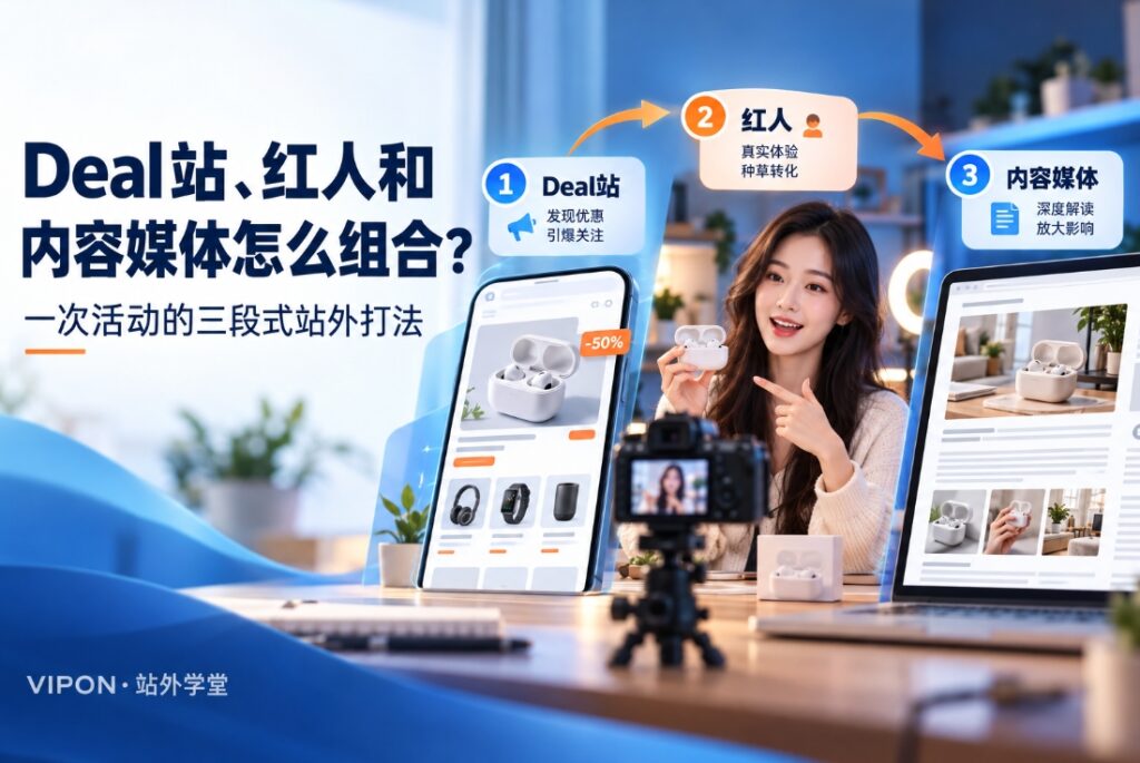 Deal站、红人和内容媒体怎么组合？一次活动的三段式站外打法