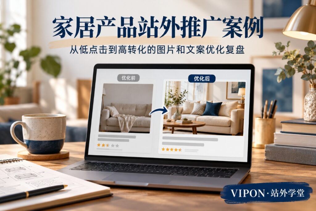 家居产品站外推广案例：从低点击到高转化的图片和文案优化复盘