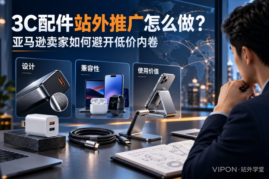 3C配件站外推广怎么做？亚马逊卖家如何避开低价内卷