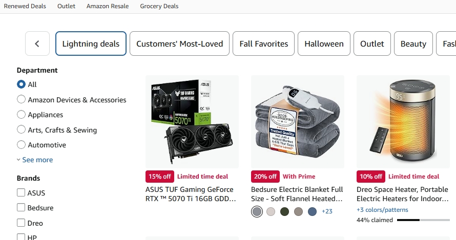 Z划算（Lightning Deal）