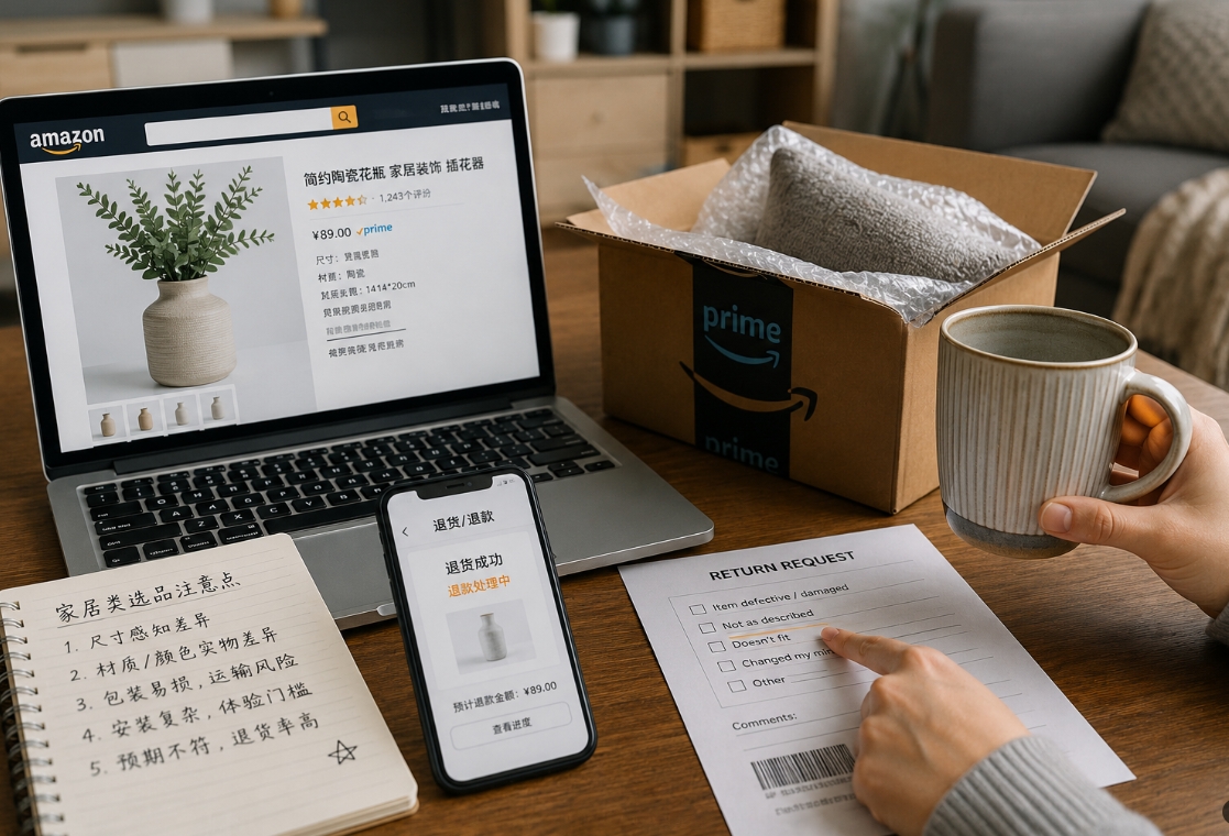 亚马逊家居类选品为什么容易出单也容易退货？卖家该看哪些风险点？