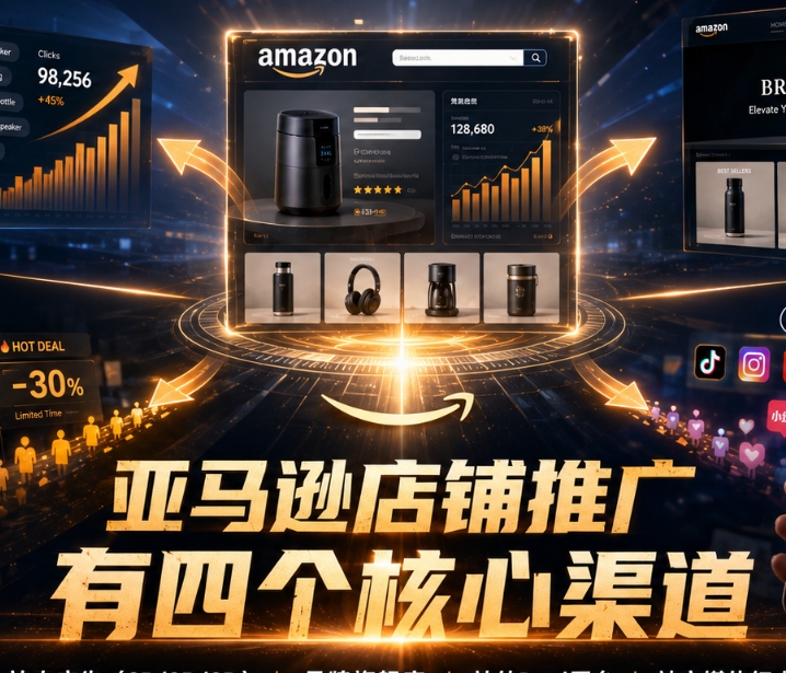 亚马逊店铺推广有四个核心渠道