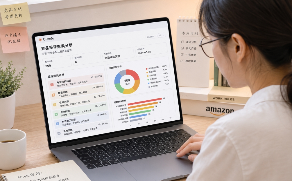 用AI逆向分析200条竞品差评,我挖到了3个被忽略的选品方向