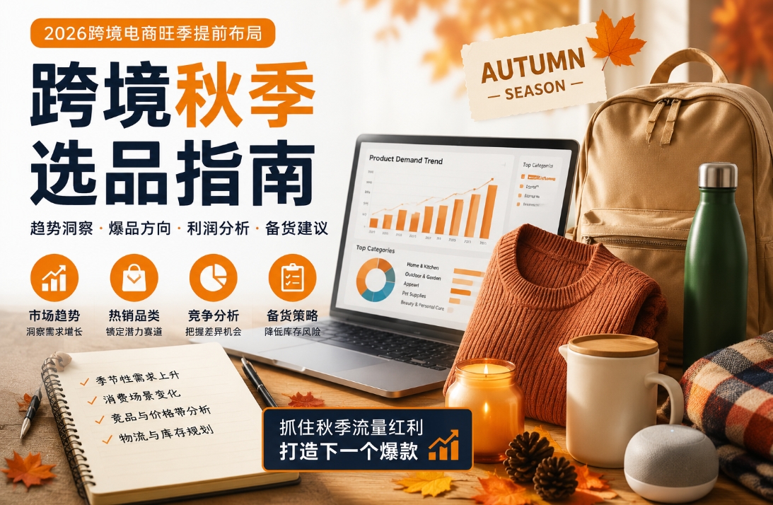 跨境秋季选品现在还来得及吗？8月选品时间判断方法