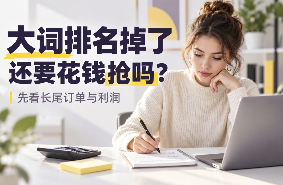 亚马逊大词排名掉了,长尾词却在出单,还要花钱抢回来吗?
